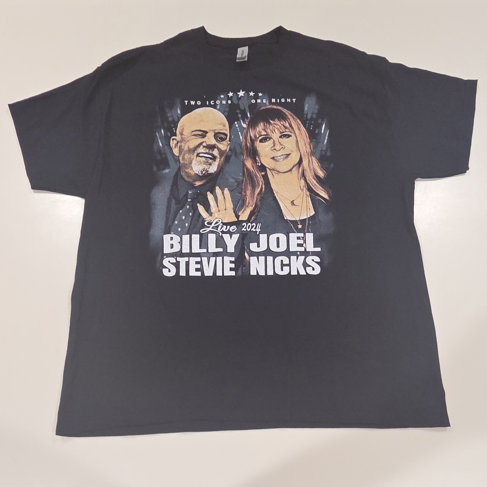 BILLY JOEL & STEVIE NICKS|2024 "One Night Live" Tour|Size XL|Soldier Field
